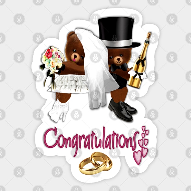 Marriage Congratulations Sticker by KC Morcom aka KCM Gems n Bling aka KCM Inspirations